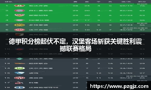 德甲积分榜起伏不定，汉堡客场斩获关键胜利震撼联赛格局