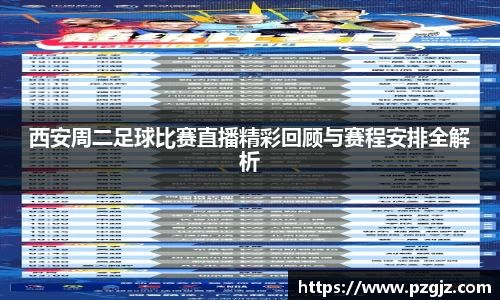 西安周二足球比赛直播精彩回顾与赛程安排全解析